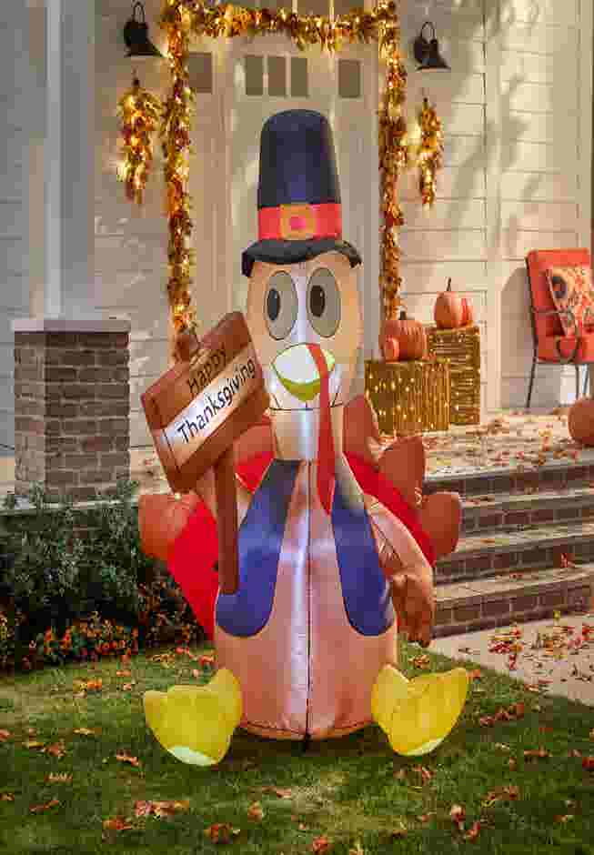 6'H Inflatable Thanksgiving Turkey image number 0