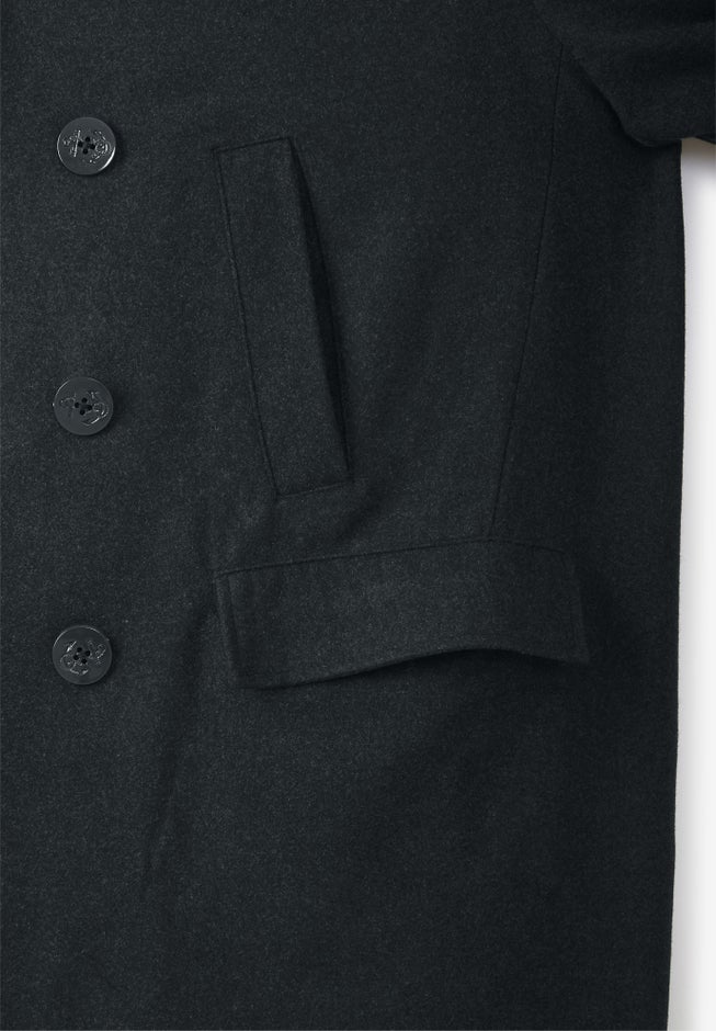 Double-Breasted Wool Peacoat image number null