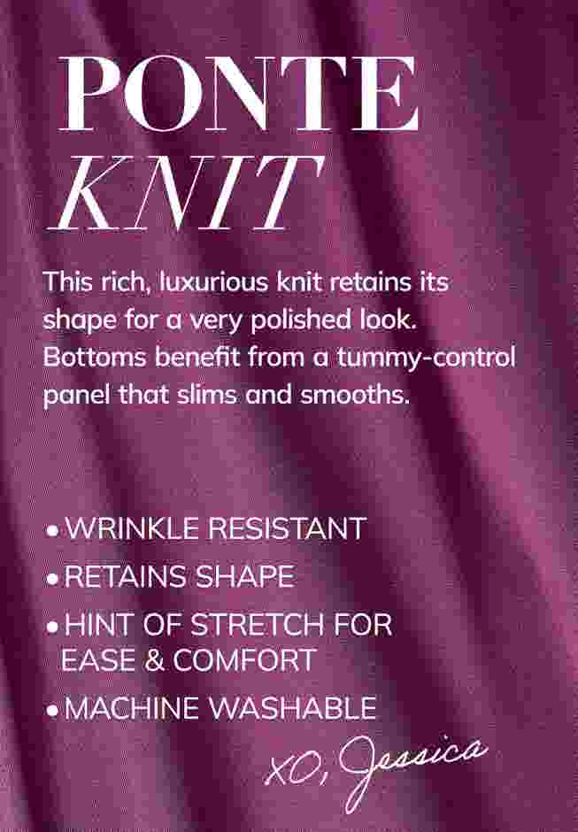 Stretch Ponte Flare Dress image number 3