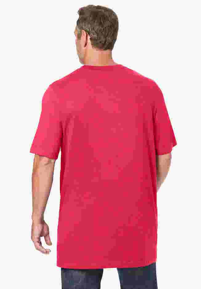 Shrink-Less Lightweight Longer-Length Crewneck T-Shirt image number 1
