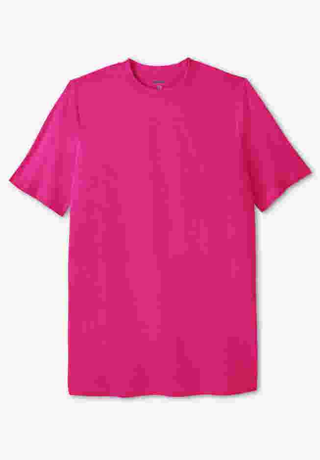 Shrink-Less Lightweight Longer-Length Crewneck T-Shirt image number 0
