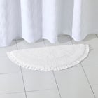 Half Round Ruffle Bath Rug image number null