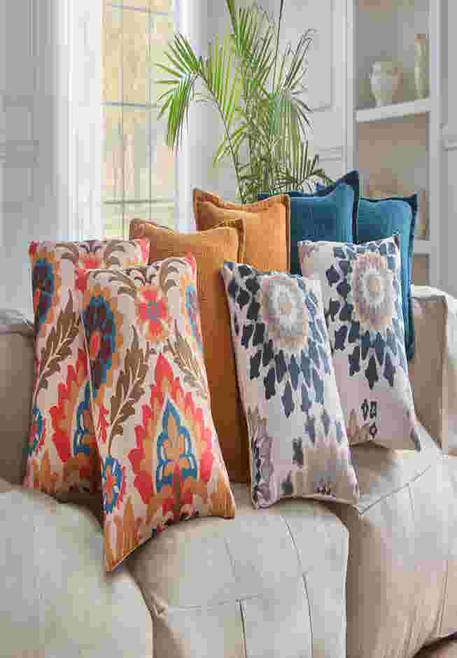 Printed Fall Pillows, Set of 2 image number 2