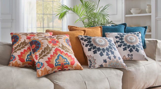 Printed Fall Pillows, Set of 2 image number 2