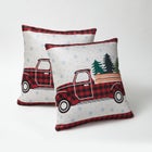 Printed Fall Pillows, Set of 2 image number null