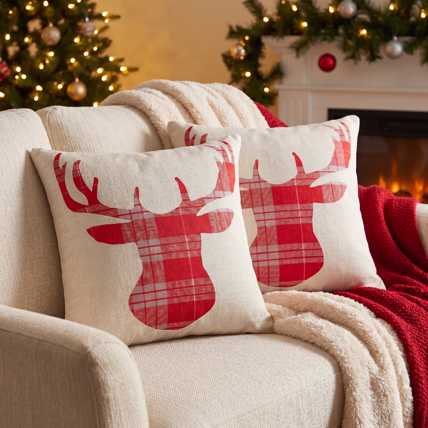 Set of 2 Decorative Pillows, 20" x 20" image number 0