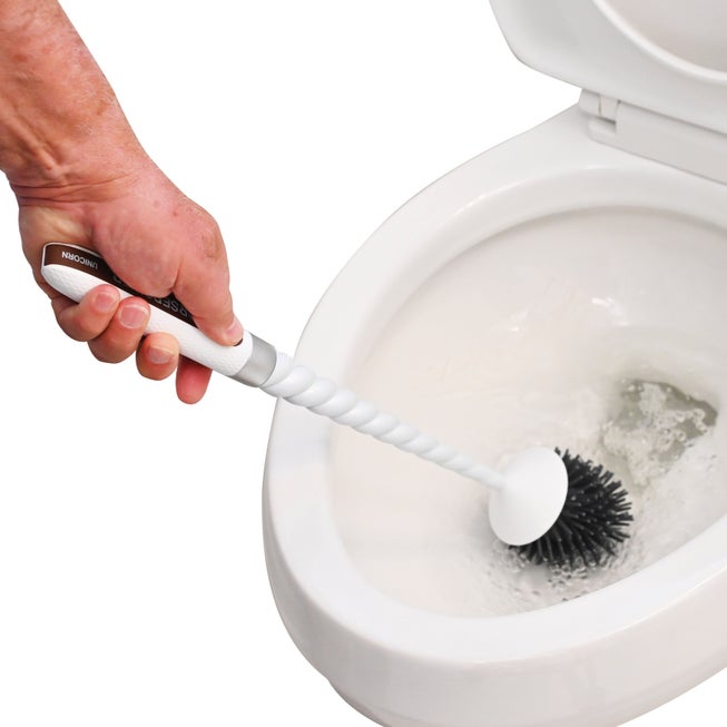 Horsepower™ Unicorn™ Motorized Silicone Toilet Brush image number null