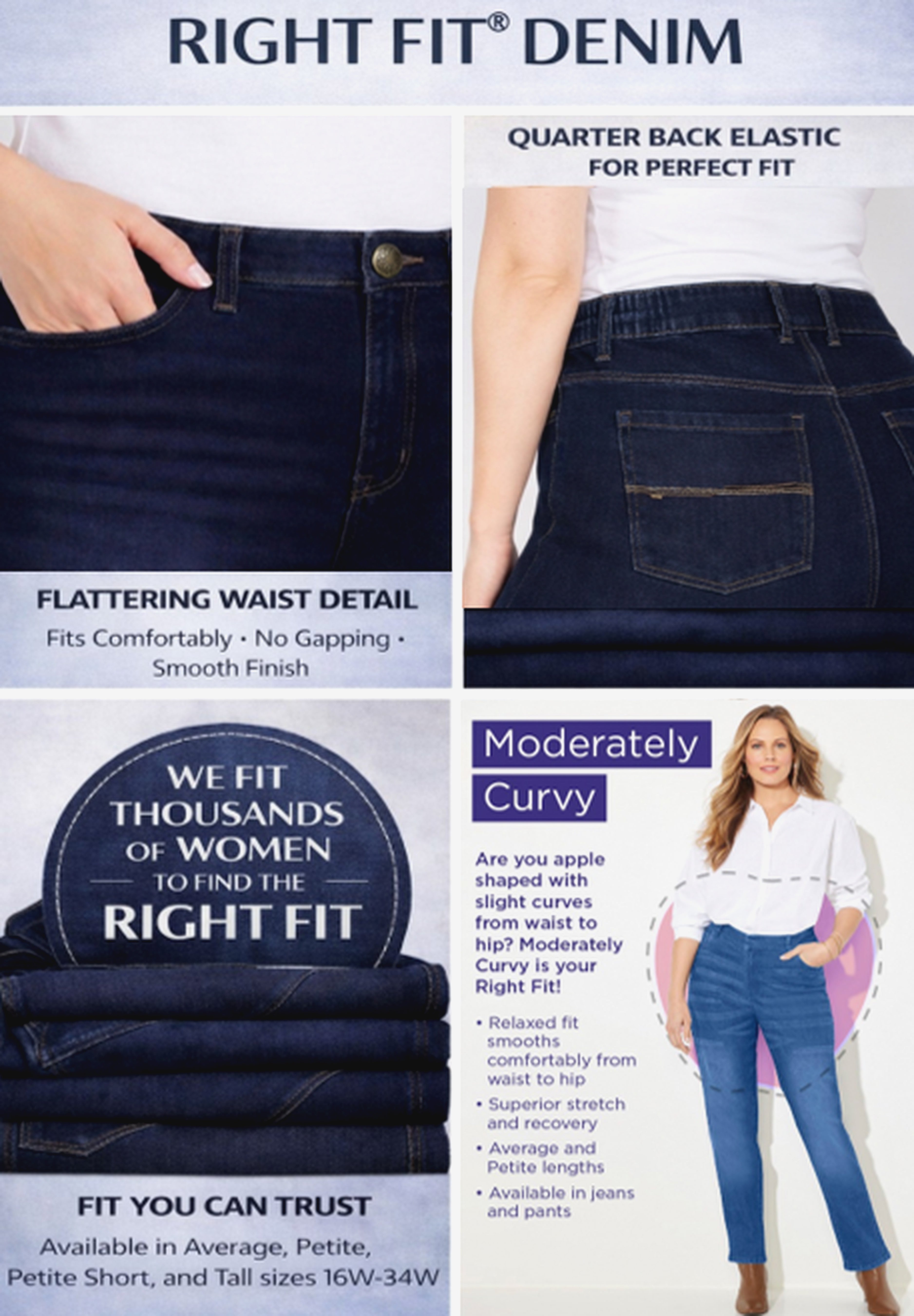Right Fit&reg; Moderately Curvy Jean image number 1