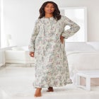 Long Flannel Nightgown image number null