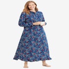Long Flannel Nightgown image number null