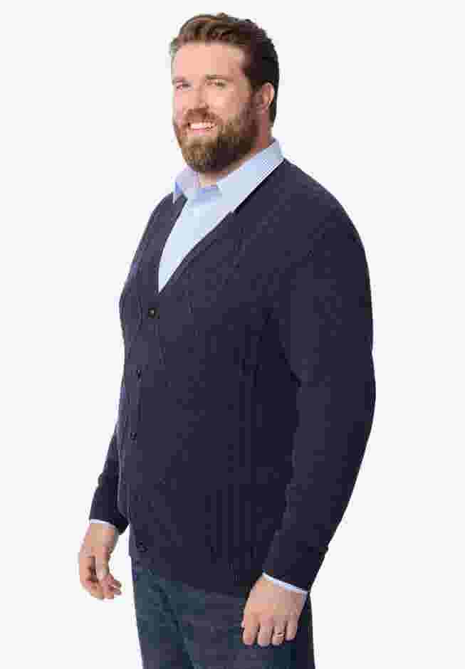 Shoreman's Cardigan Cable Knit Sweater image number 2