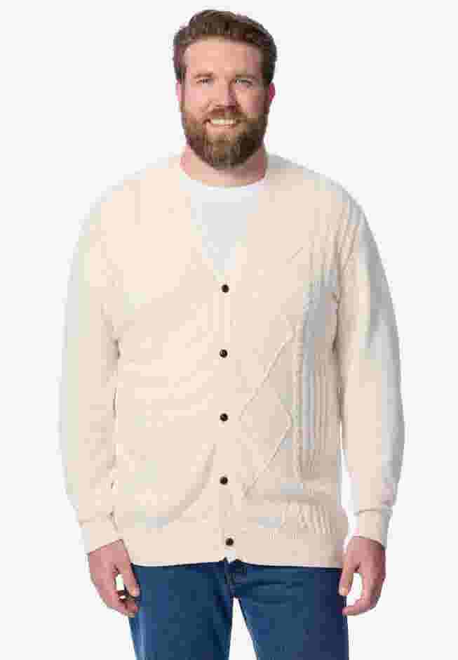 Shoreman's Cardigan Cable Knit Sweater image number 1