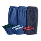 Elastic-Waist Cotton Straight Leg Denim Pant with Flannel Lining image number null