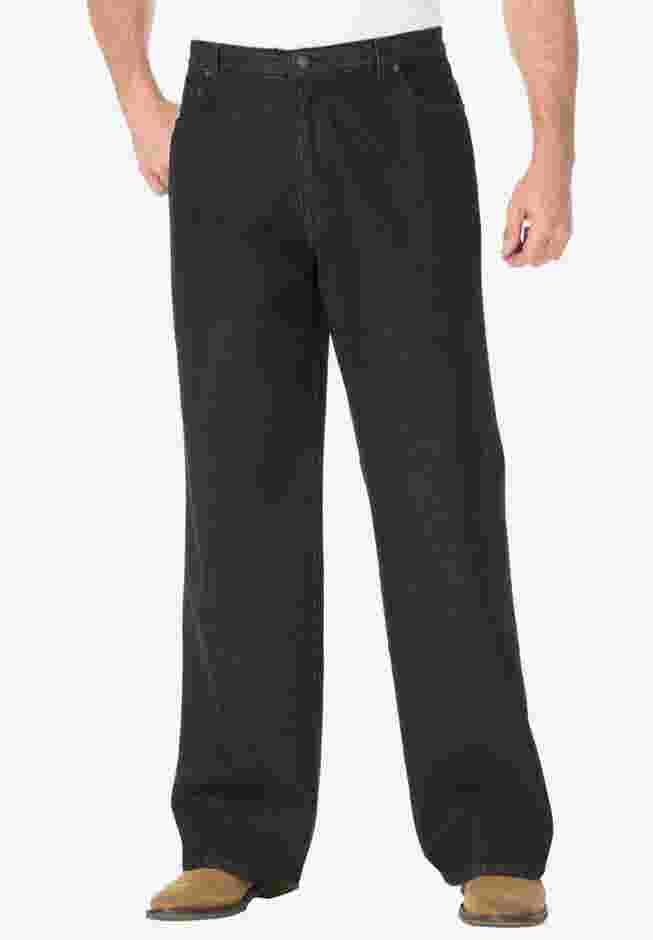 Side-Elastic Wide Leg 5-Pocket Jeans image number 0