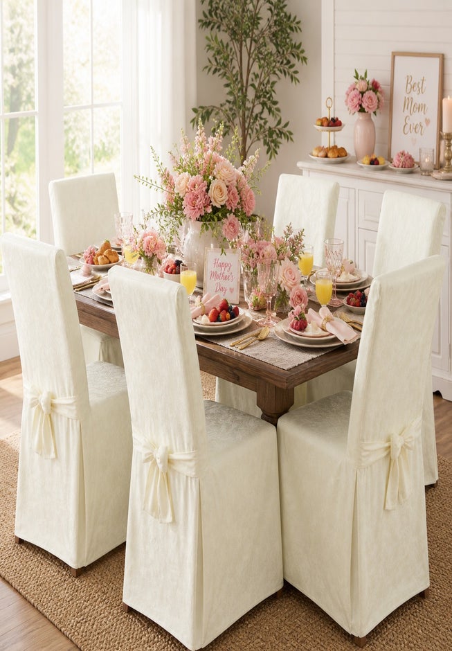 Damask Set of 2 Chair Covers image number 11