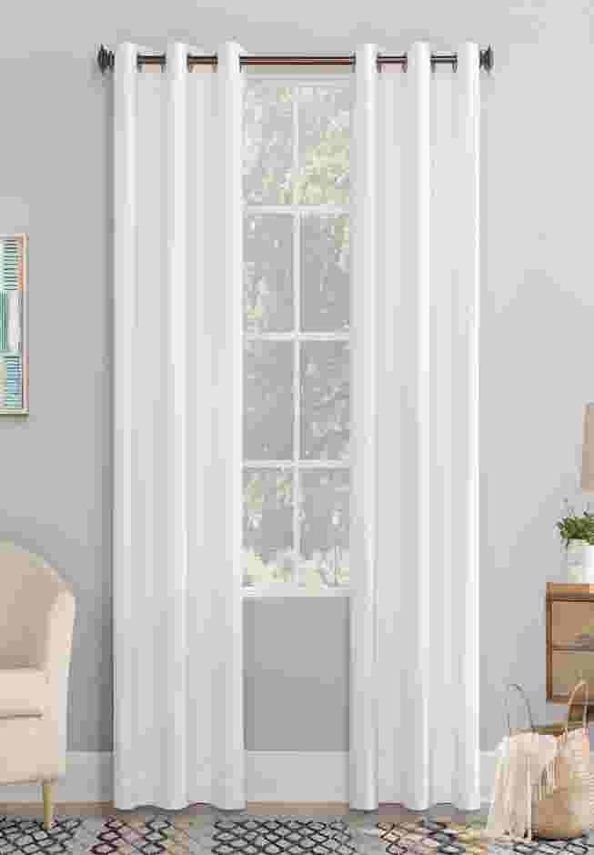 Sun Zero&trade; Blackout Lindstrom Printed Texture Grommet Panel image number 0