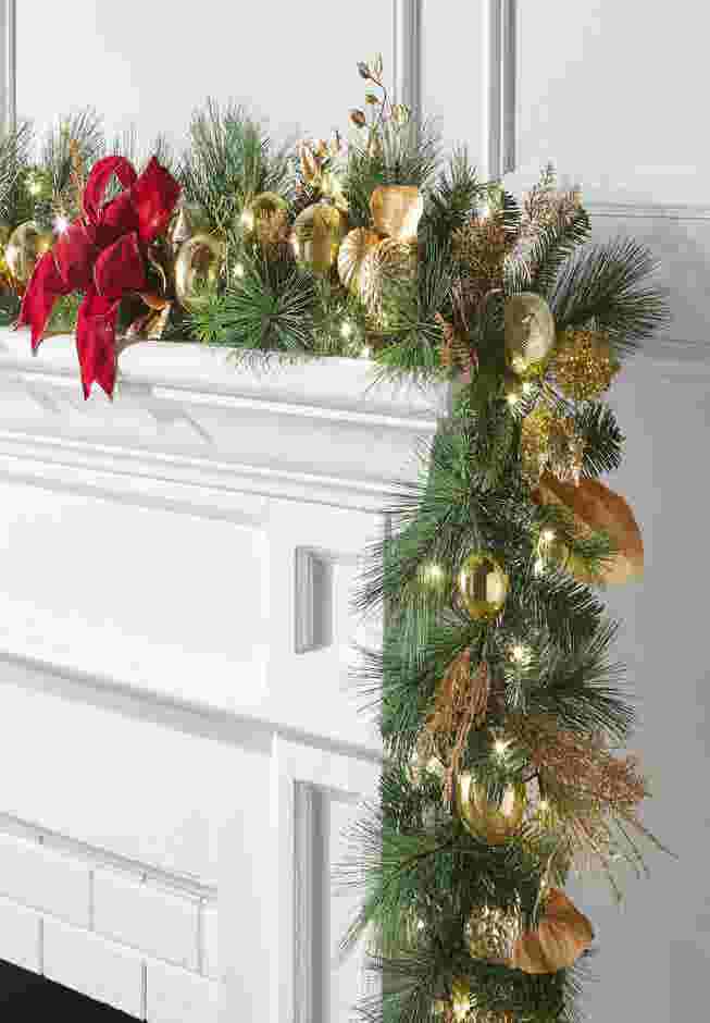 Pre-Lit Regal 6' Garland image number 0