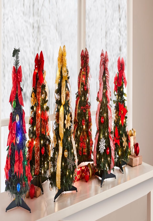 Fully Decorated Pre-Lit 2' Pop-Up Tabletop Christmas Tree image number 2
