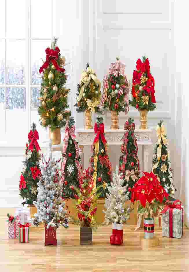 Fully Decorated Pre-Lit 2' Pop-Up Tabletop Christmas Tree image number 6