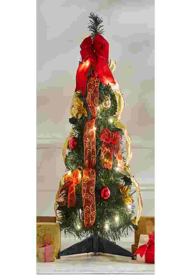 Fully Decorated Pre-Lit 2' Pop-Up Tabletop Christmas Tree image number 0