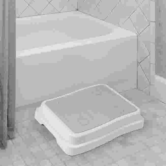 Affordable 400 lbs weight capacity Non-Slip Stackable Bath Step, Gray ...