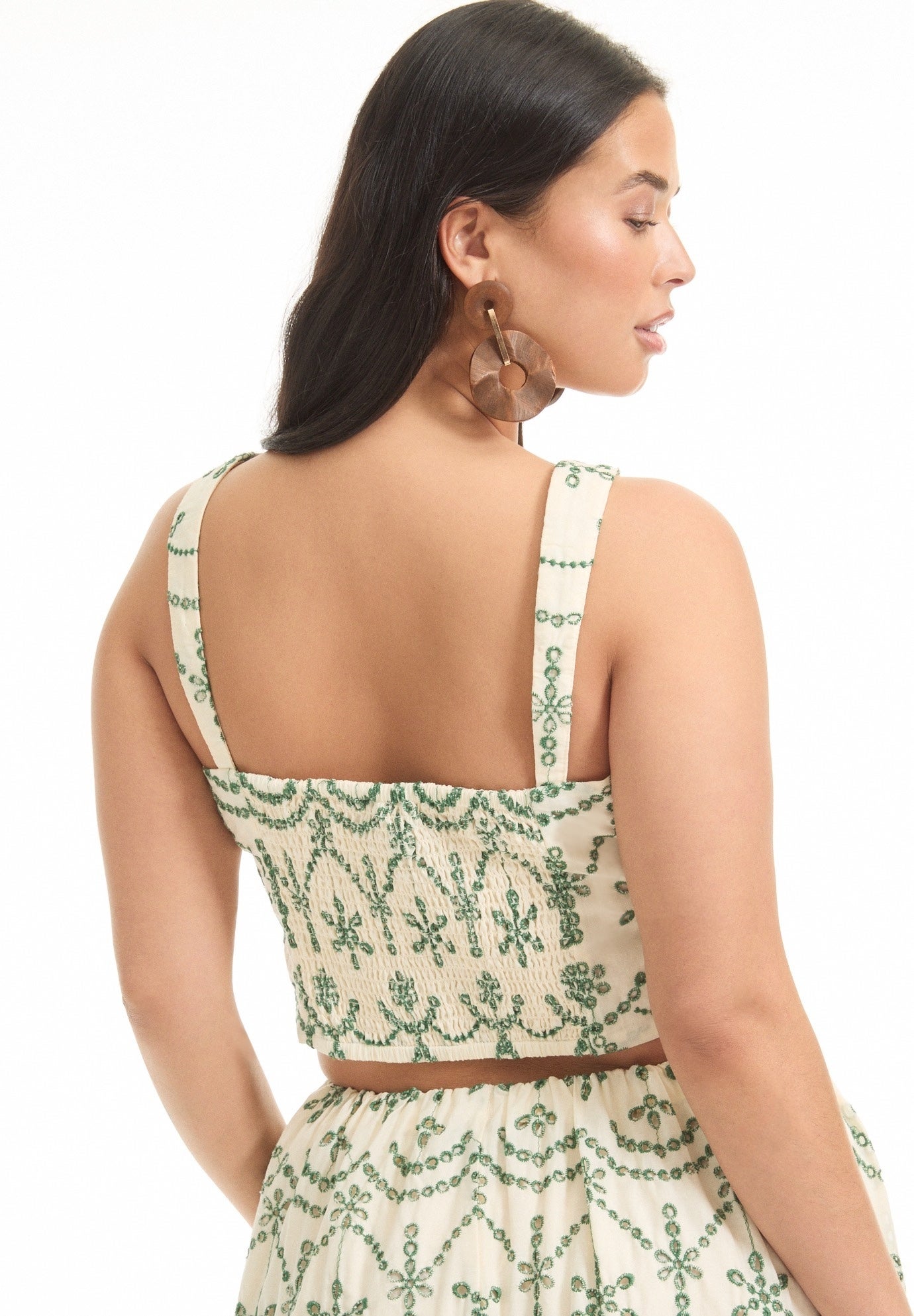 Cropped Eyelet Top image number 1