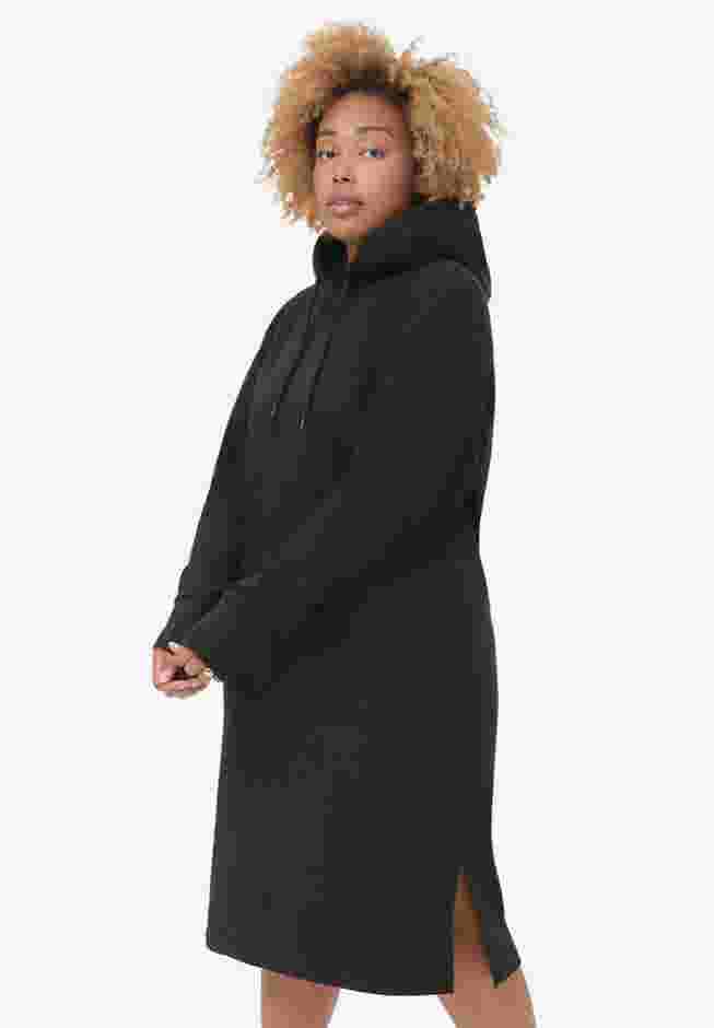 French Terry Hooded Sweatshirt Dress image number 0