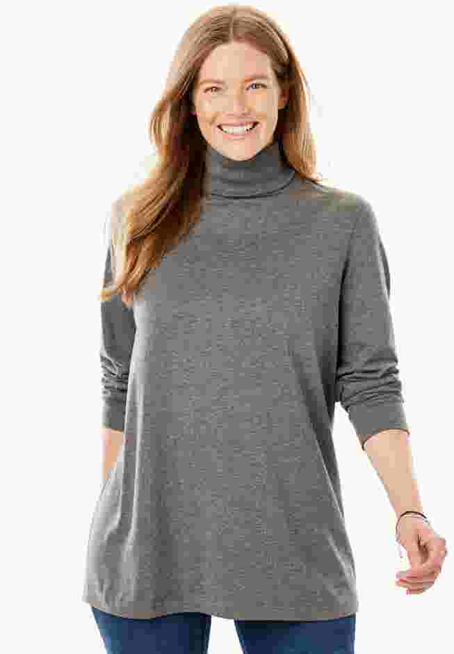 Perfect Long-Sleeve Turtleneck Tee image number 0