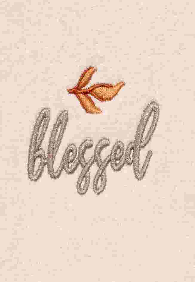 “Blessed" Decorative Fingertip Towel, Set of 2 image number 1