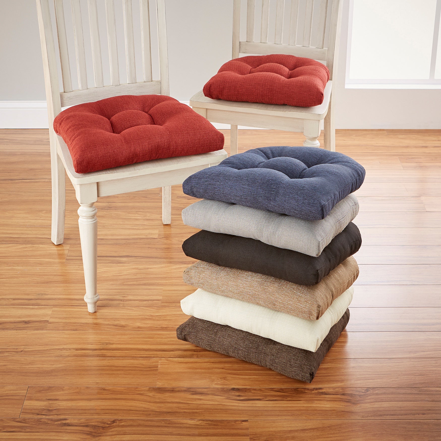 BrylaneHome 15" Omega Gripper Universal Chair Pads