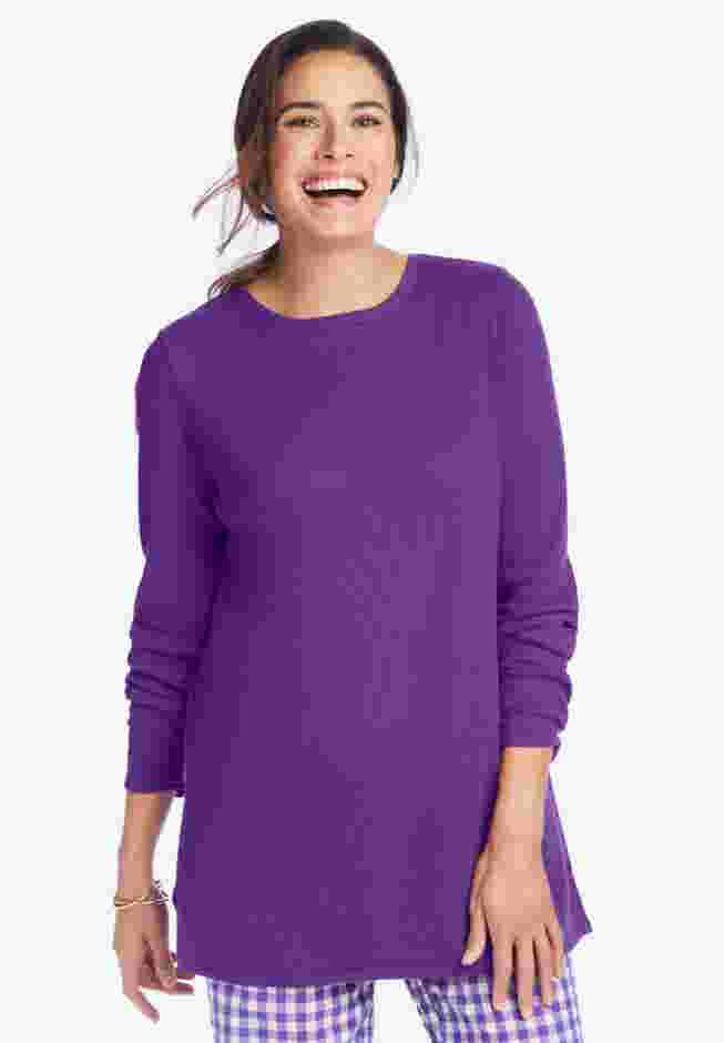 Waffle Thermal Sweatshirt image number 8