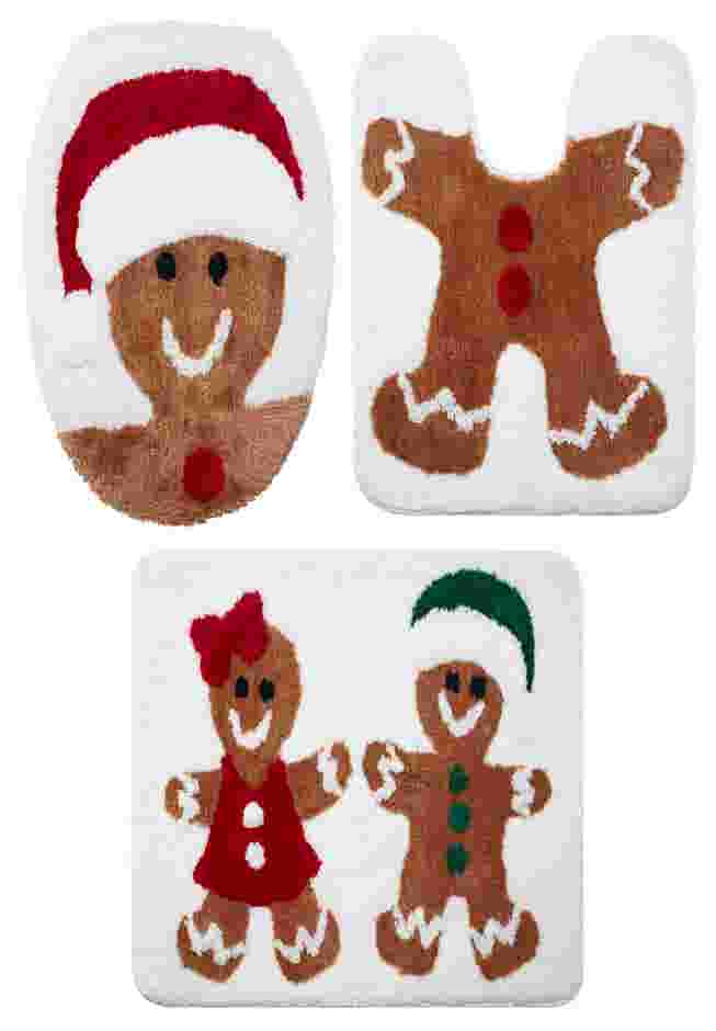 Holiday 3-PC Bath Mat Set image number 0