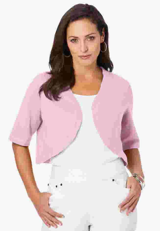 Curved Hem Shrug image number 0