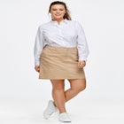 Stretch Chino Mid-rise Skort image number null