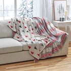 Holiday Knitted Throw Blanket image number null