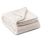 HGTV Butter Sherpa Faux Fur Throw image number null