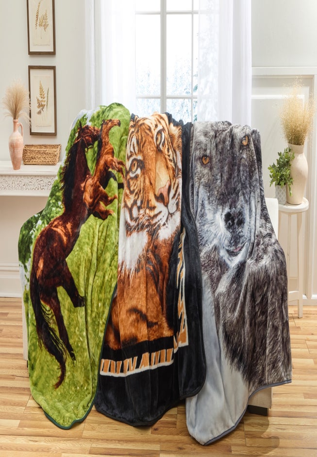 High Pile Oversized Animal Throws image number 1