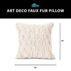 HGTV Art Deco Faux Fur Pillow image number null