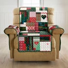 Holiday Patchwork Recliner Protector image number null