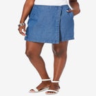 Classic Cotton Denim Skort image number 0