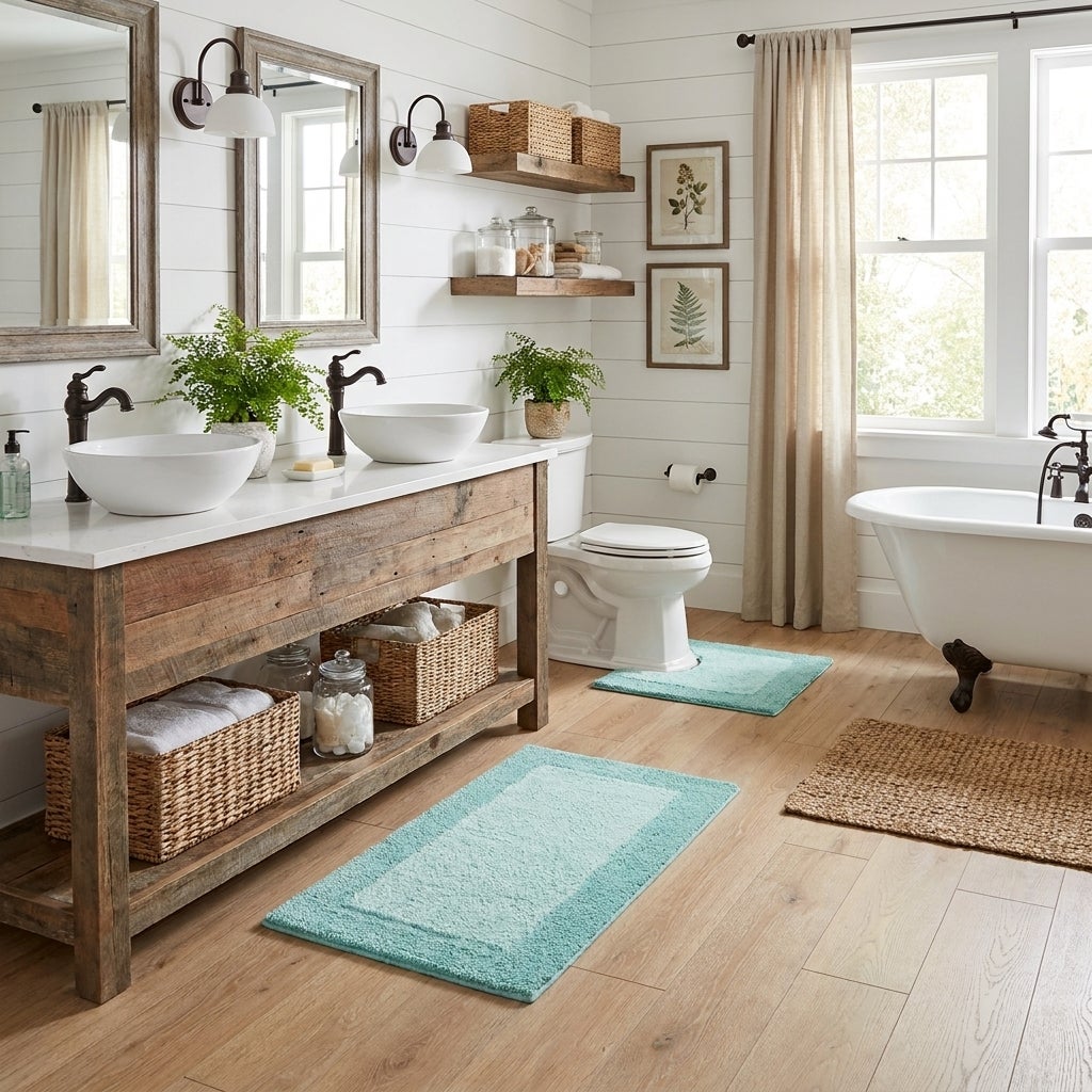BH Studio 2-Pc. Reversible Bath Rug Set image number 1