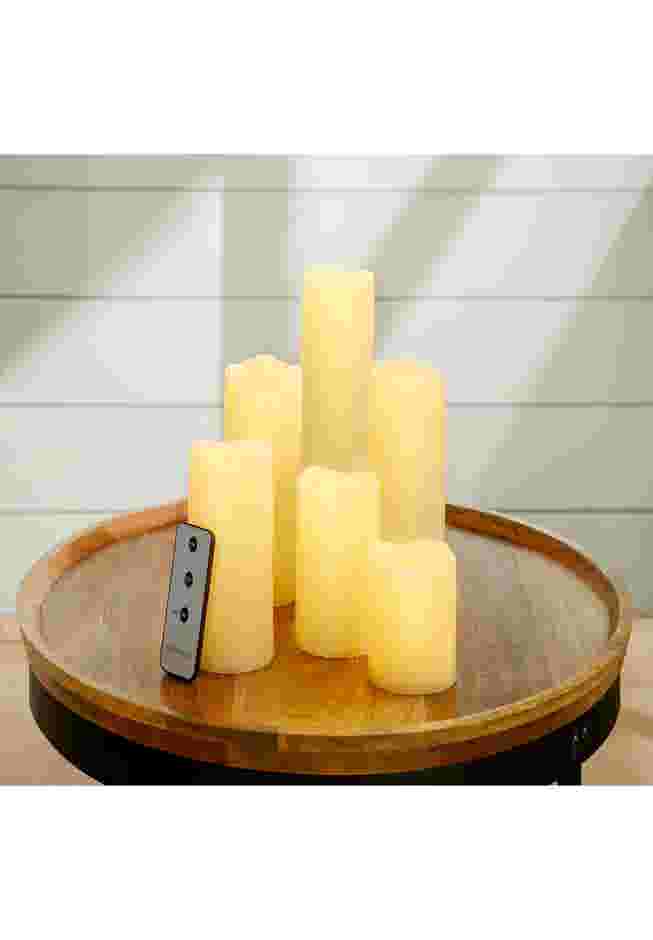 Remote-Controlled LED Candles, Set of 6 image number 0