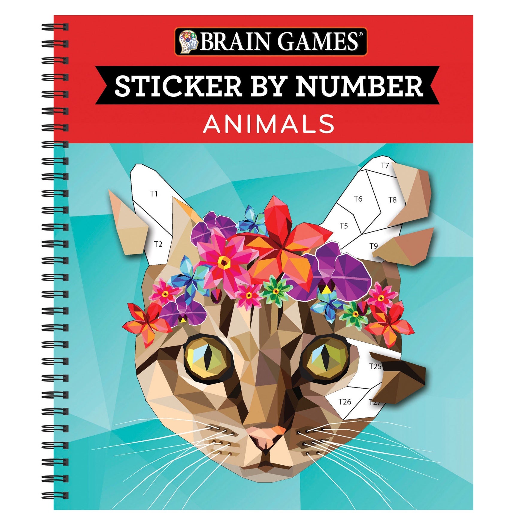 Brain Games&reg; Sticker by Number: Animals image number 0
