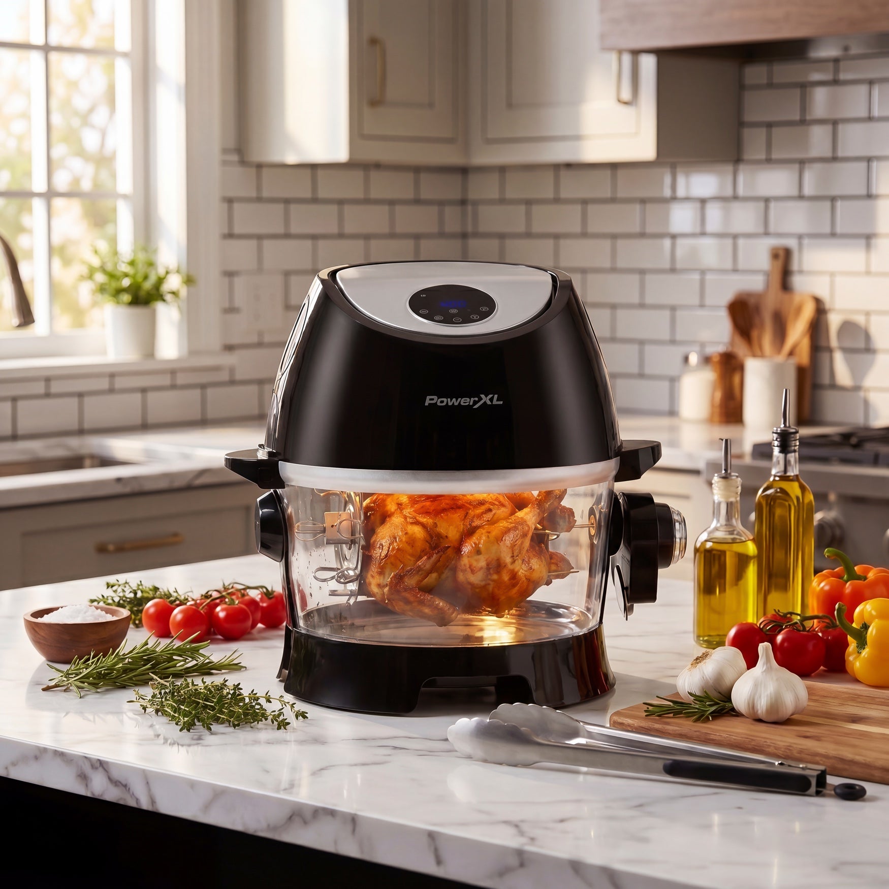 PowerXL 10Qt. Turbo Air Fryer image number 2