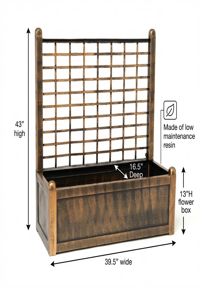 Flower Box With Trellis image number 6