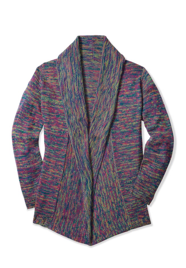 Multi Marled Cardigan Sweater image number 3