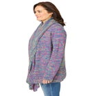 Multi Marled Cardigan Sweater image number null