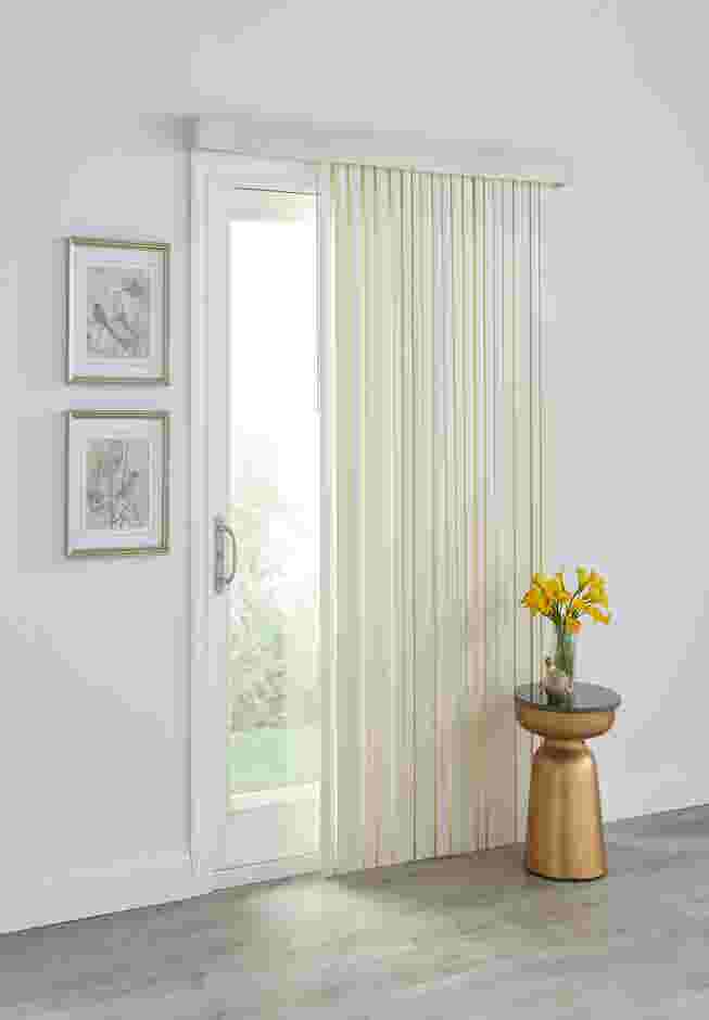 3.5&rdquo; Printed Wood-Grain Vertical Blinds image number 0
