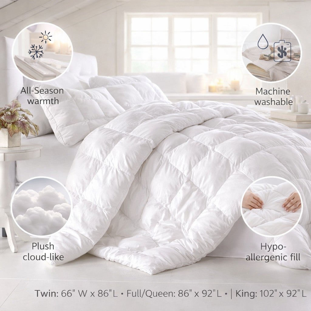 200 Thread Count Cotton Puff Comforter image number 3