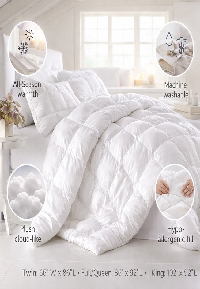 200 Thread Count Cotton Puff Comforter image number 3